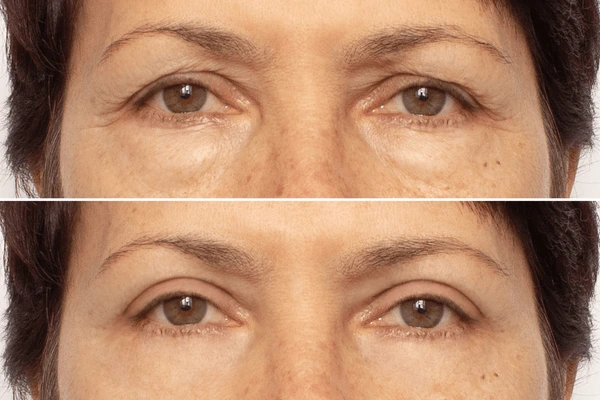 Levantamiento de cejas con Botox imagen antes y después